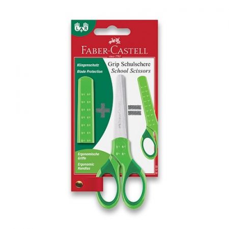 Školní nůžky Faber-Castell zelené