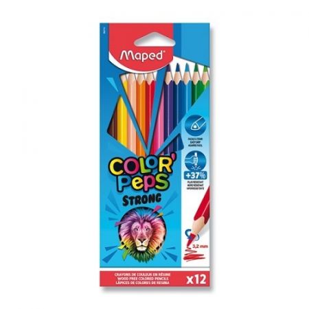Pastelky Maped Color&#39;Peps Strong 12 barev