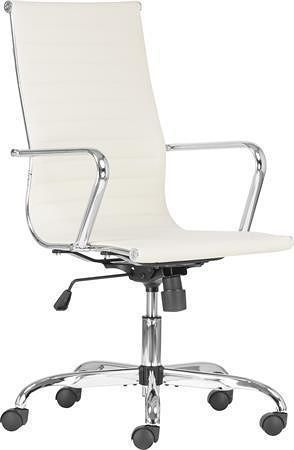 Kancelářská židle &quot;PRESTON&quot;, béžová, 2ks, PU, chromovaná základna