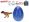 Dinosaurus líhnoucí a rostoucí v modrém vajíčku MEGA 20cm v krabičce 3druhy