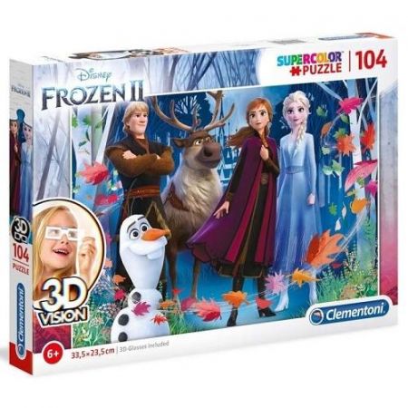 Puzzle 3D 104 dílků Frozen 2