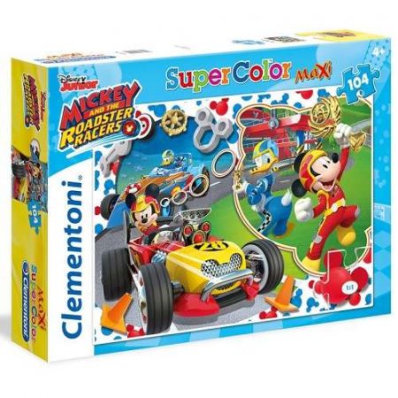 Puzzle Maxi 104 dílků Mickey závodník