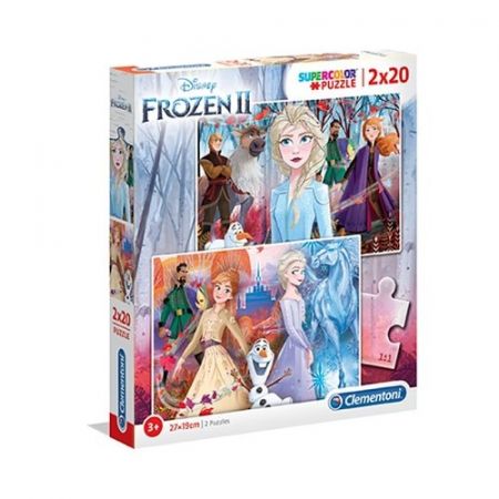 Puzzle Supercolor 2x20 dílků Frozen 2