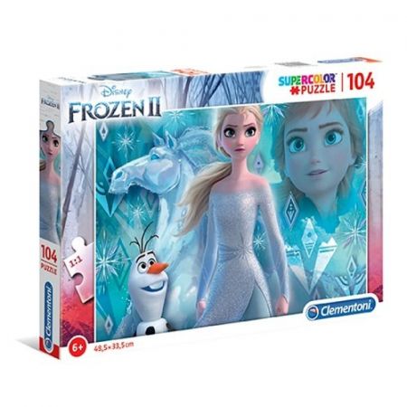 Puzzle Supercolor 104 dílků Frozen 2