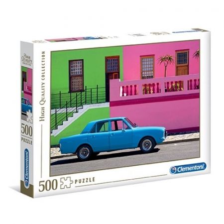 Puzzle 500 dílků Modré auto