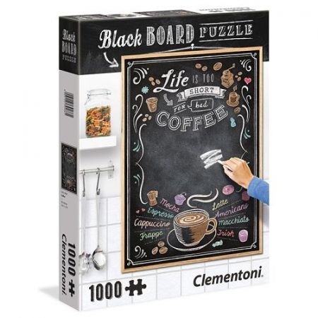 Puzzle Black Board 1000 dílků Kafe