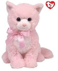 Beanie Boos plyšová kočička sedící růžová 24 cm