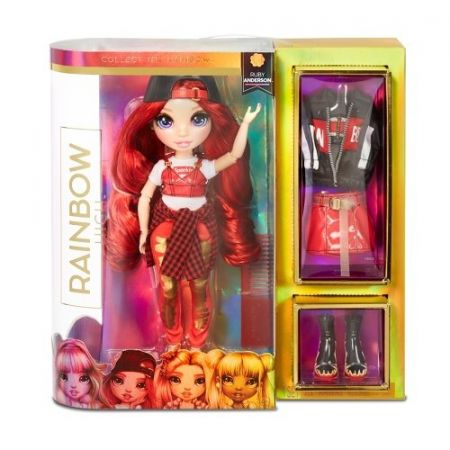 Rainbow High Fashion panenka, 2 druhy (fialová nebo červená)