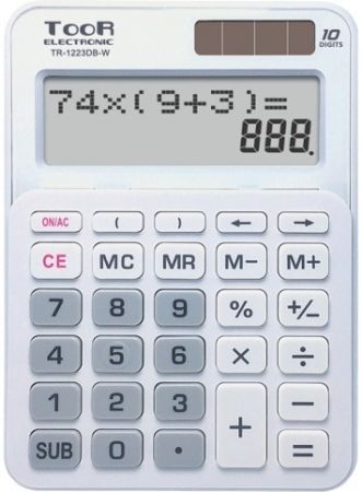 Kalkulačka KW TR-1223DB-W dvouřádková bílá 120-1900
