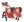 PAPO Kůň Dračího krále červený 10x11,5 cm dvě varianty
