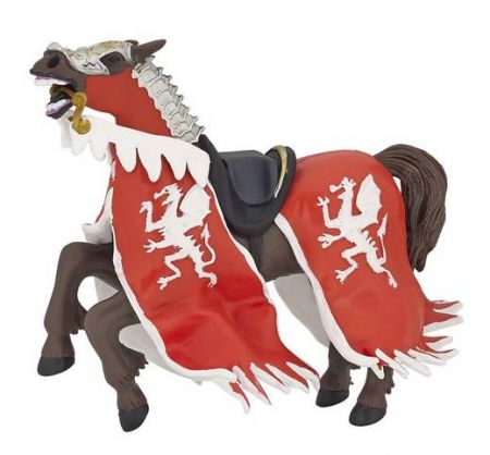 PAPO Kůň Dračího krále červený 10x11,5 cm dvě varianty