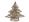 Stromeček ratan zlatý vánoční 30cm R3835