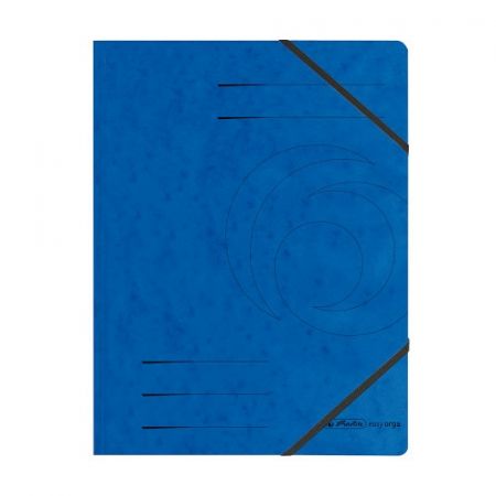 Desky s gumičkou A4 prešpánové modré (Herlitz)