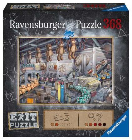 PUZZLE Exit Puzzle: V továrně na hračky 368 dílků