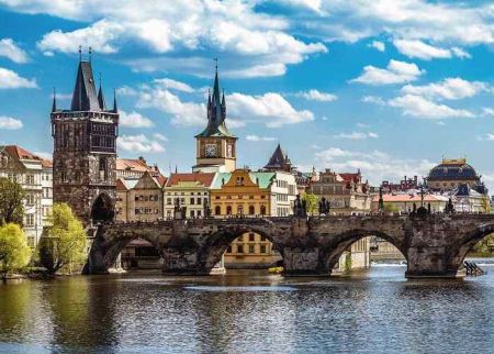 PUZZLE Praha: Pohled na Karlův most 1000 dílků