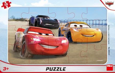 PUZZLE CARS ZÁVODÍ 15 deskové Puzzle