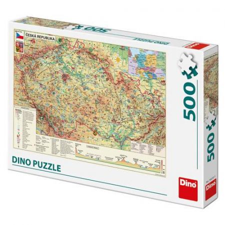 PUZZLE Mapa české republiky 500D