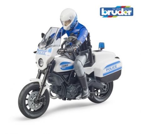 BRUDER 62731 (62731) Figurka -  policejní motocykl Ducati 