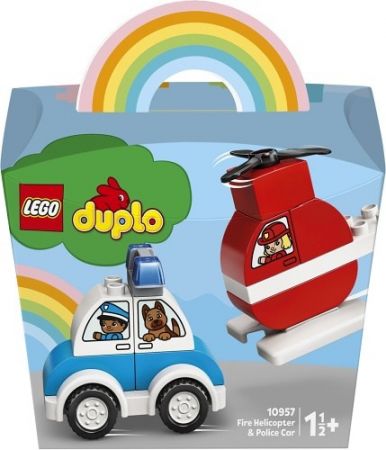 Lego Duplo 10957 Duplo Hasičský vrtulník a policejní auto