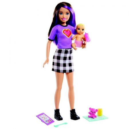 Barbie chůva skipper a miminko/ doplňky
