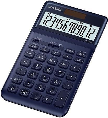 Kalkulačka stolní, 12 místný displej, CASIO &quot;JW 200SC&quot;, modrá