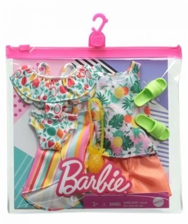 Barbie 2 ks Barbie/Ken fashion oblečky cdu