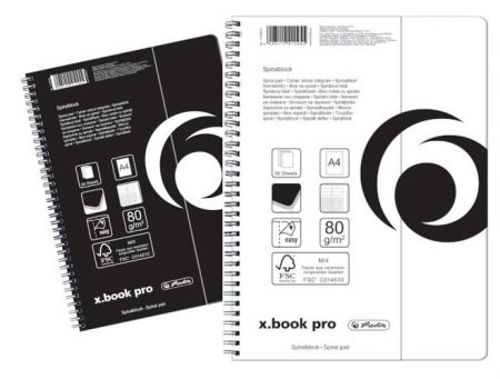 Spirálový bloky x.book A4/80 čtvereček