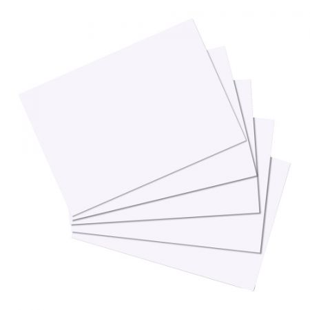 Karty do kart. A5 100 čisté bílé