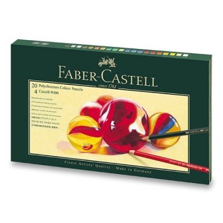 Pastelky Faber-Castell Polychromos 210051 20 barev s příslušenstvím