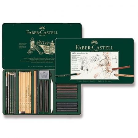 Grafitové tužky Faber-Castell Pitt Monochrome sada 33 ks