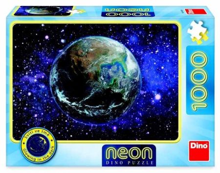 Puzzle Planeta Země 1000 dílků neon