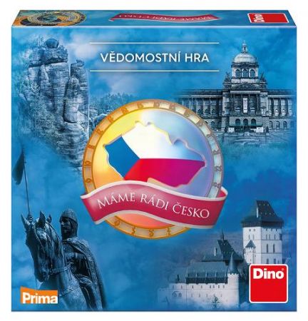 Máme rádi Česko rodinná společenská hra v krabici 24x24x6cm (Dino)