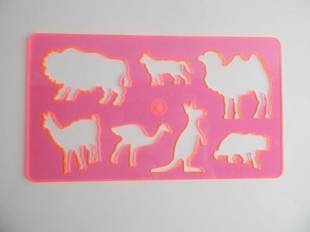 KOH-I-NOOR Šablona zvířátek III-velbloud 749058 transparentní růžová