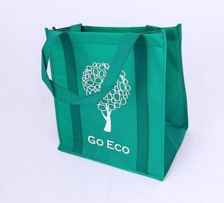 Taška nákupní Go Eco zelená 32x35x22 cm
