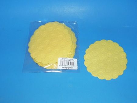 Rozeta papírová Žlutá 9cm 23102012