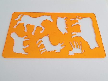 KOH-I-NOOR Šablona zvířátek I-kůň 749054 transparentní oranžová