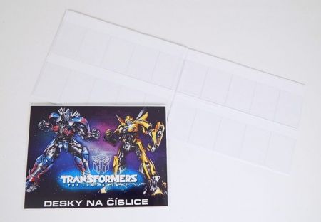 Desky na číslice Transformers 3-98317