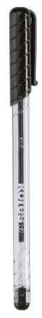 KORES K1 Pen, transparentní, trojhranné, šíře F-0,7 mm, černá