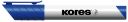 KORES K-MARKER Popisovač na bílé tabule a flip charty, zkosený hrot 3-5 mm, modrý 
