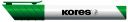 KORES K-MARKER Popisovač na bílé tabule a flip charty, zkosený hrot 3-5 mm, zelený 