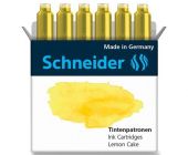 Inkoustové bombičky Schneider, 6 ks žluté