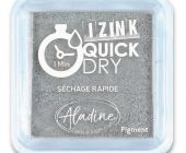 Razítkovací polštářek Aladine Izink Quick Dry stříbrná