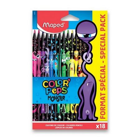 Pastelky Maped Color&#39;Peps Monster - 18 barev