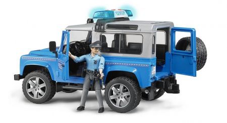 BRUDER 02597 (2597) Land Rover Defender policejní s figurkou policisty