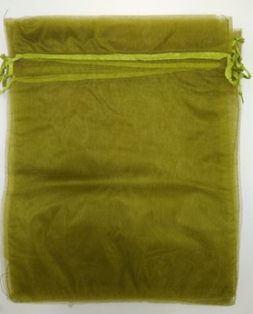 Dárkový sáček organza 7,5x10cm olivový