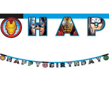 Banner Avengers Happy Birthday 