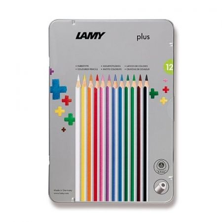 Pastelky Lamy plus 12 barev, plechová krabička