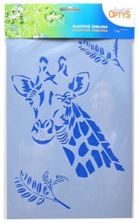 Šablona Žirafa, 20 x 30 cm, plast