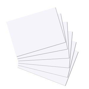 Herlitz - Karty do kartotéky A4, čisté bílé