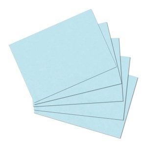 Herlitz - Karty do kartotéky, A5, čisté modré